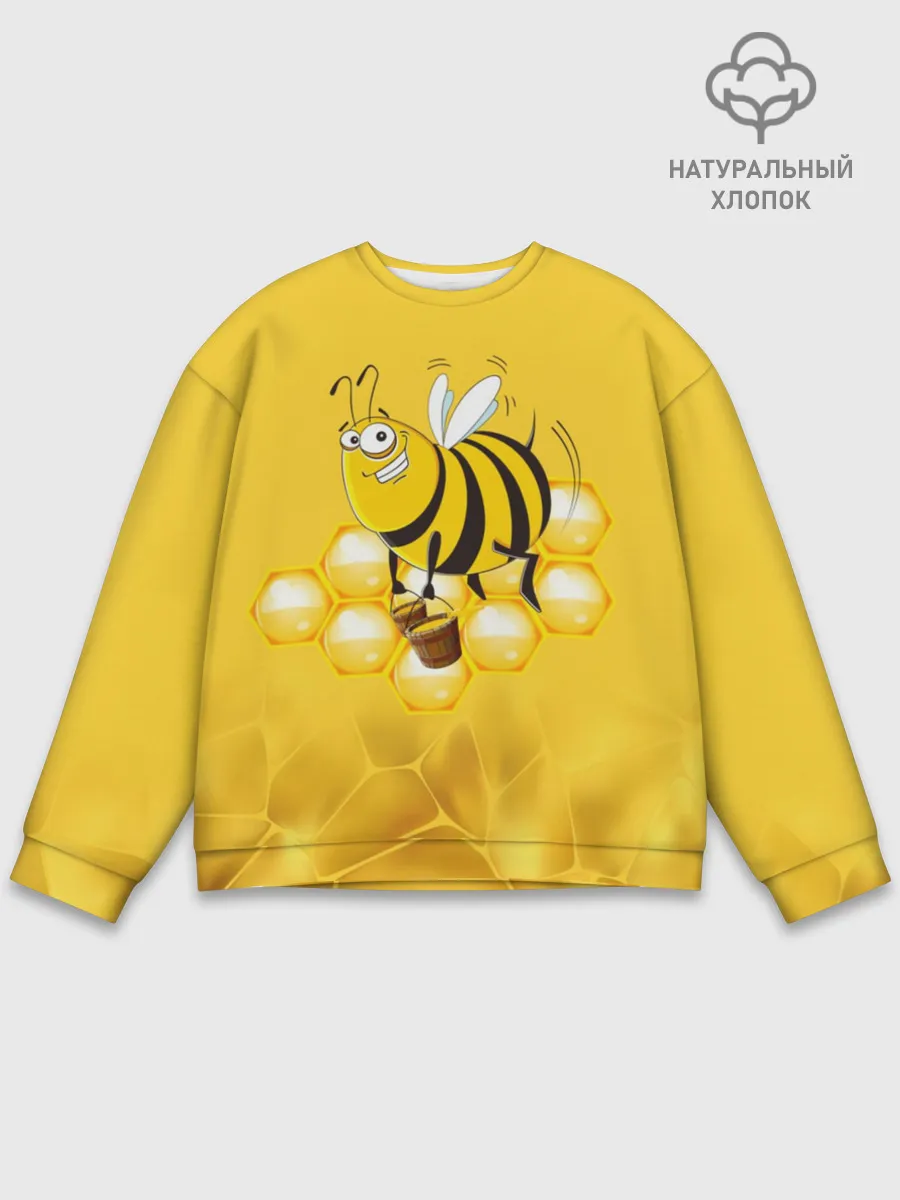 Мужской свитшот базовый / Лето. Пчелы. Мед