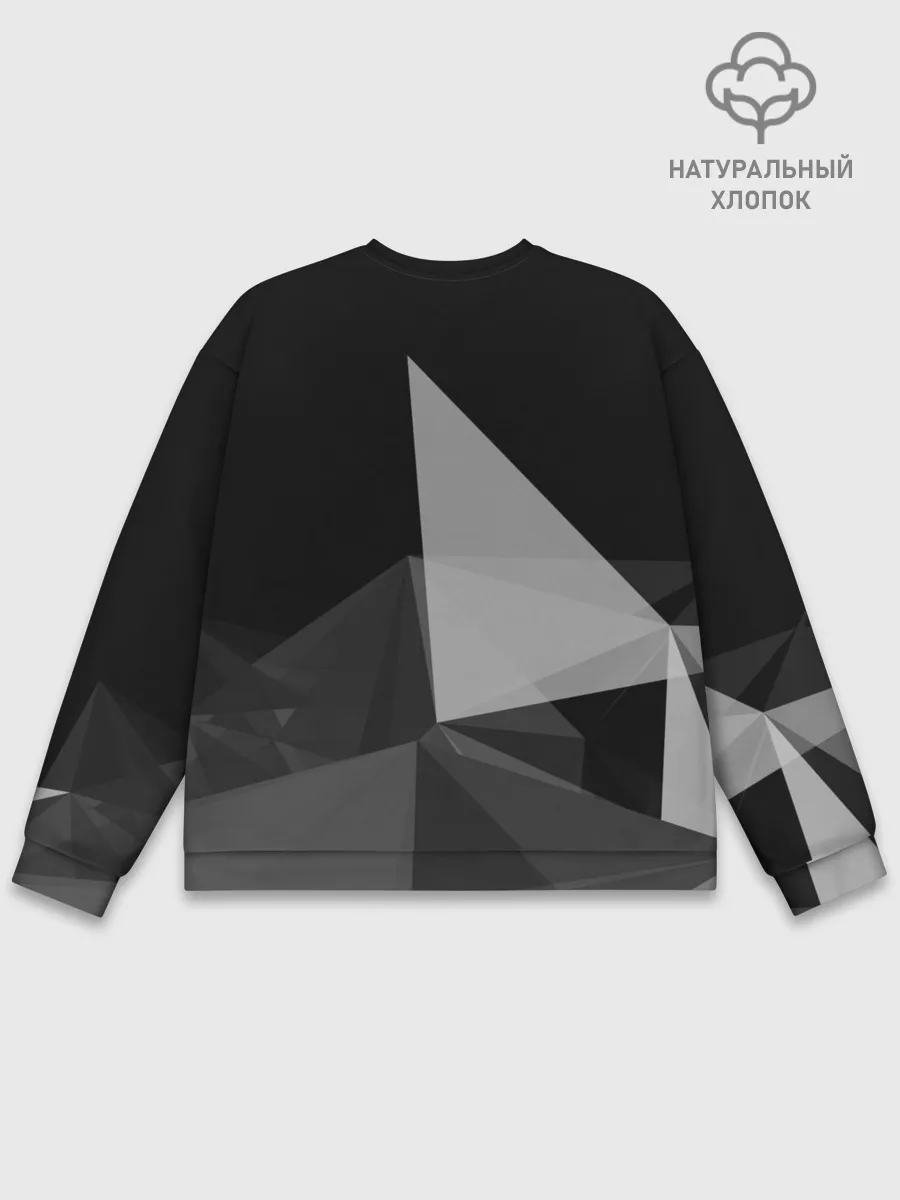 Мужской свитшот базовый / Camo - Black & White