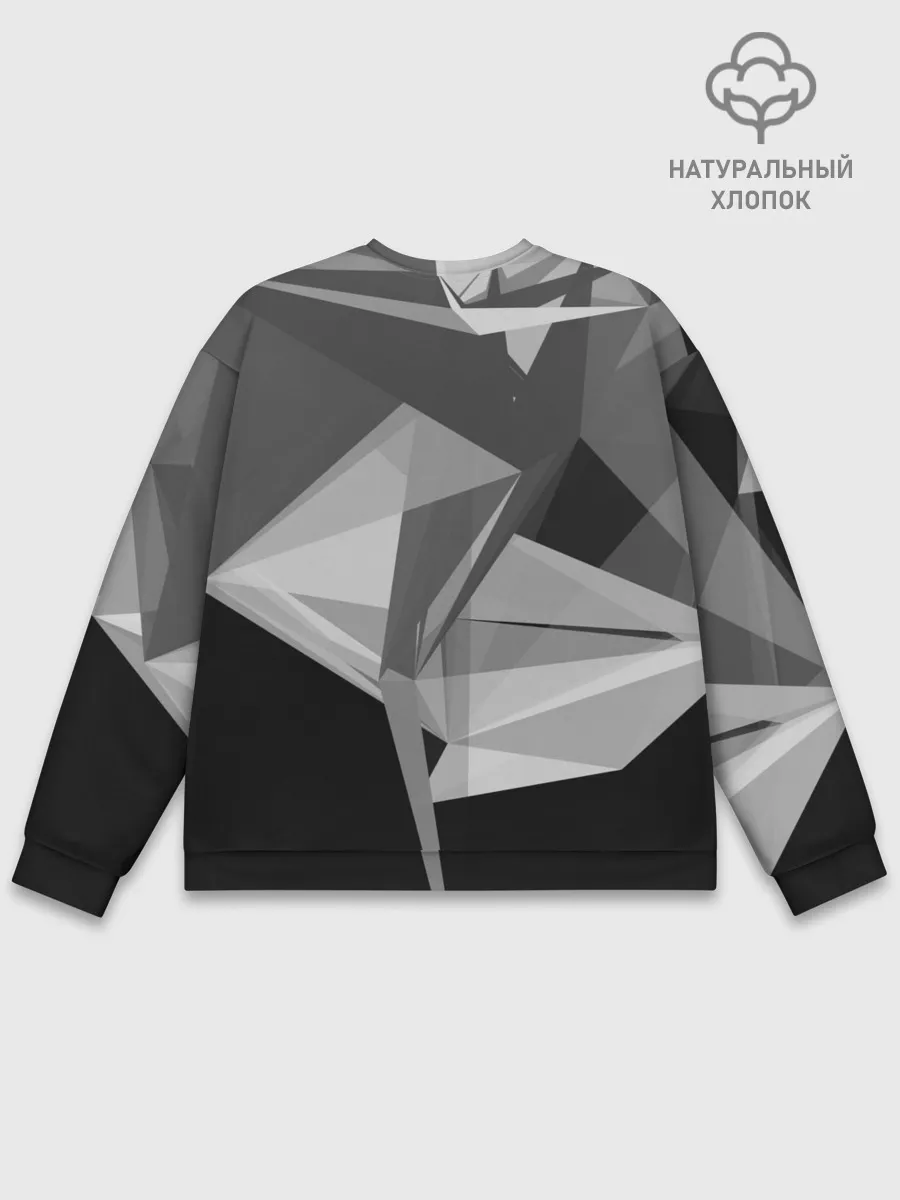 Мужской свитшот базовый / Camo - Black & White