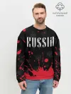 Мужской свитшот базовый / RUSSIA / РОССИЯ