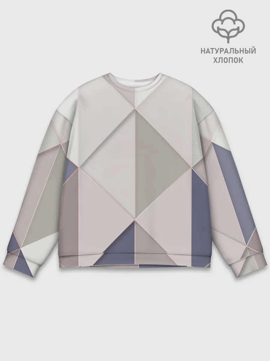 Мужской свитшот базовый / Треугольники