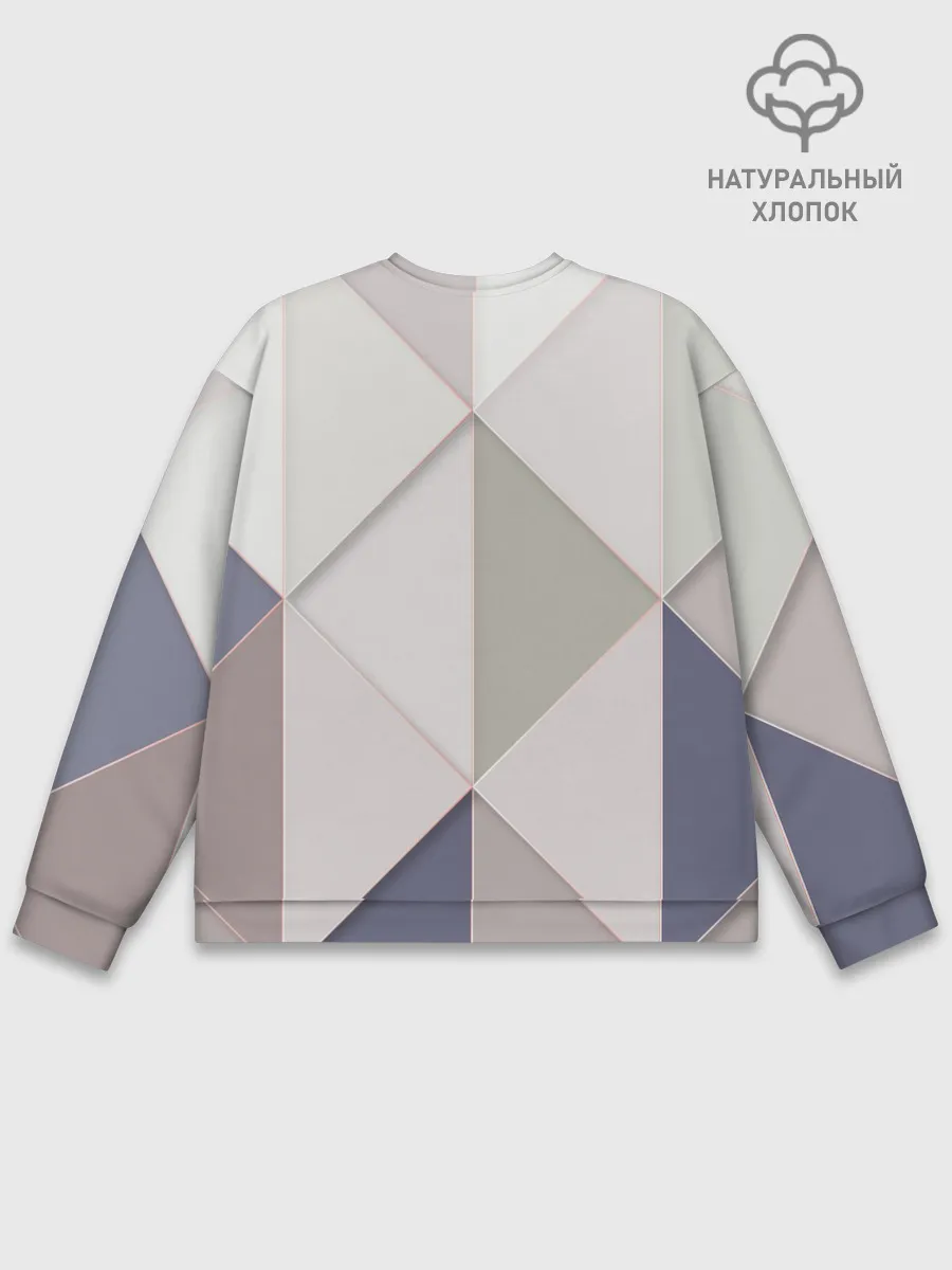 Мужской свитшот базовый / Треугольники
