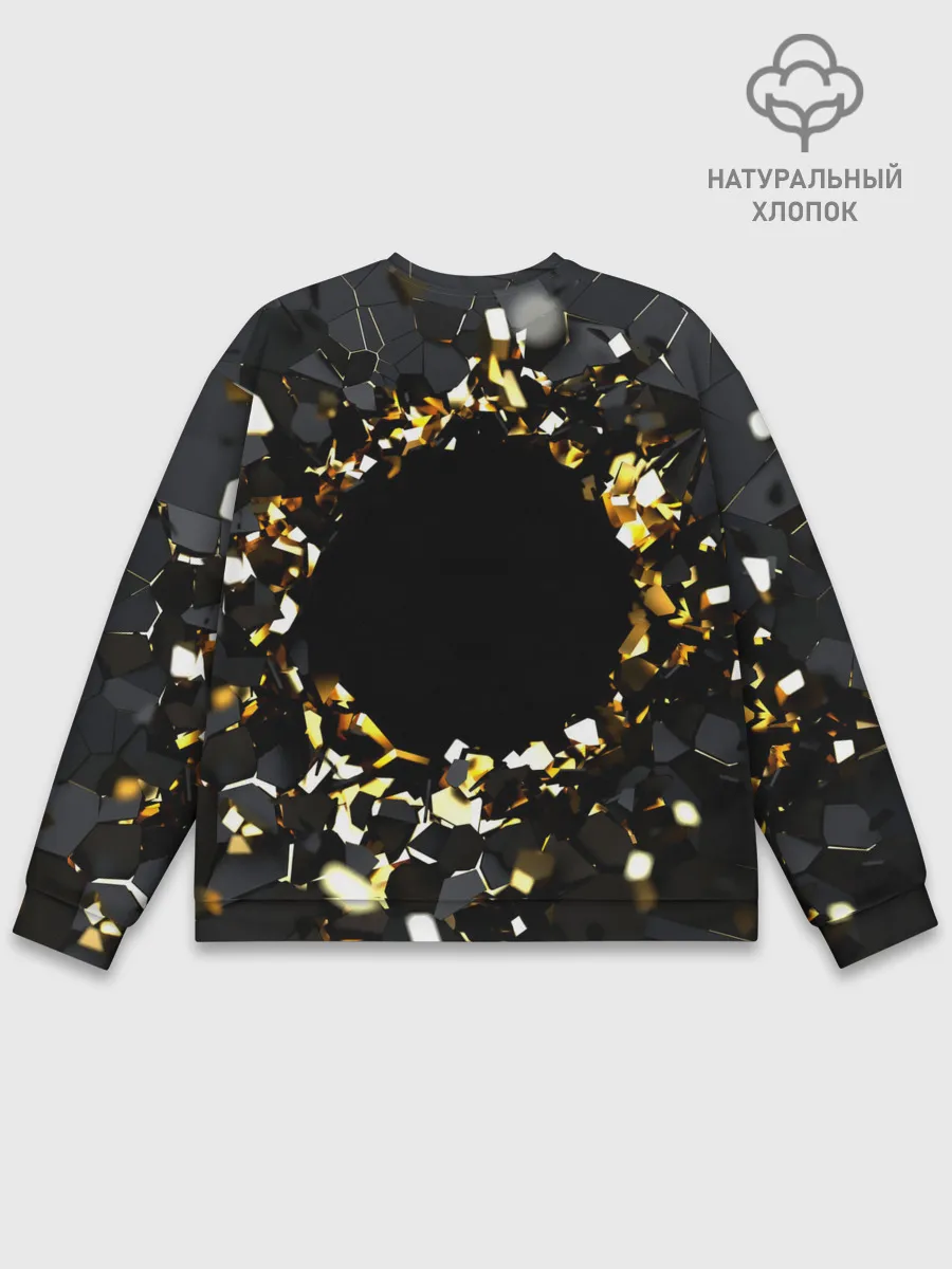 Мужской свитшот базовый / Брызги стекла