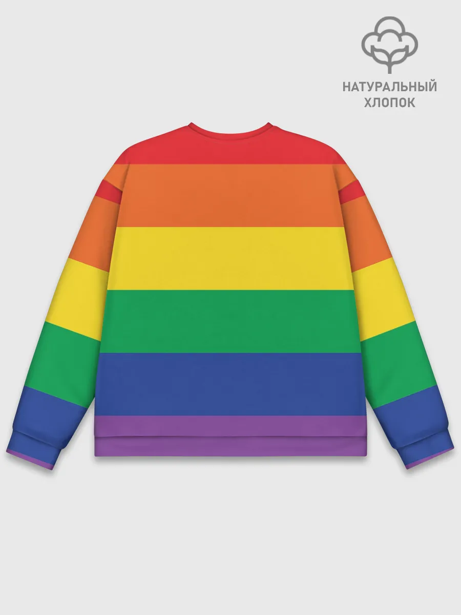 Мужской свитшот базовый / Радуга