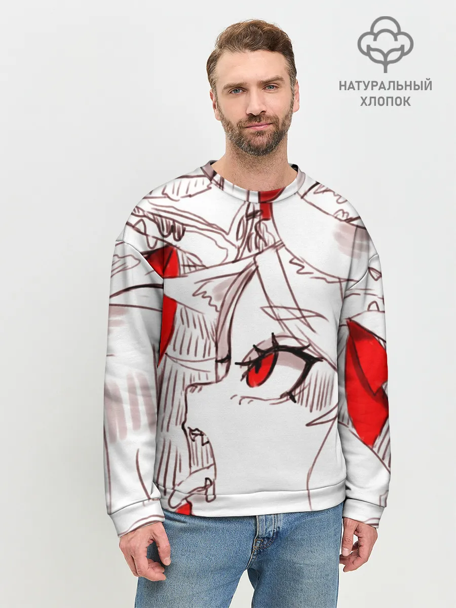 Мужской свитшот базовый / Люцифер. HELLTAKER