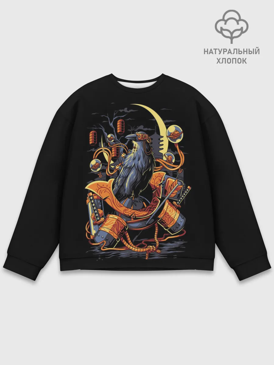 Мужской свитшот базовый / ВОРОН СТИМПАНК