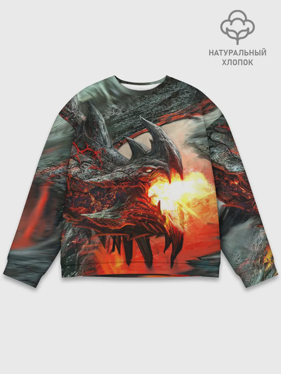 Мужской свитшот базовый / Дракон | Dragon