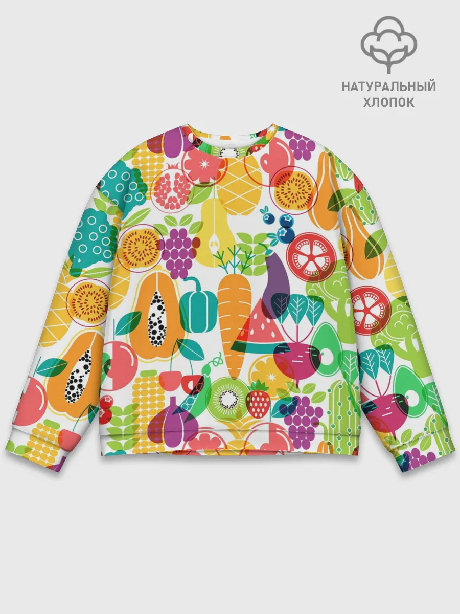 Мужской свитшот базовый / овощи