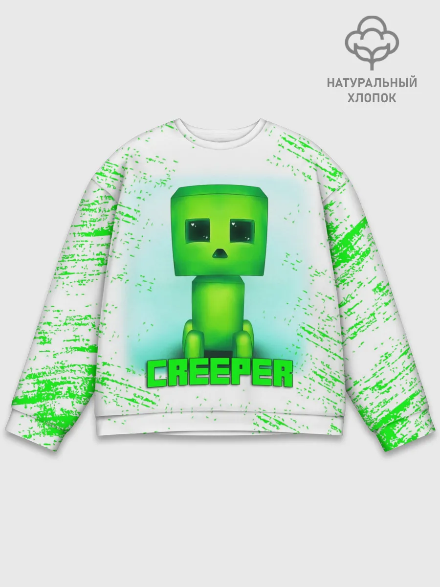Мужской свитшот базовый / MINECRAFT CREEPER