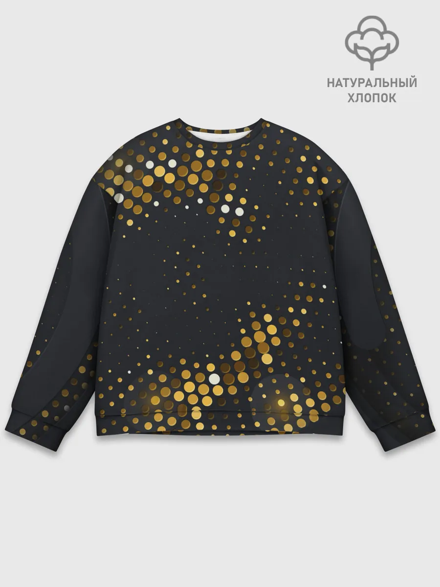 Мужской свитшот базовый / black gold
