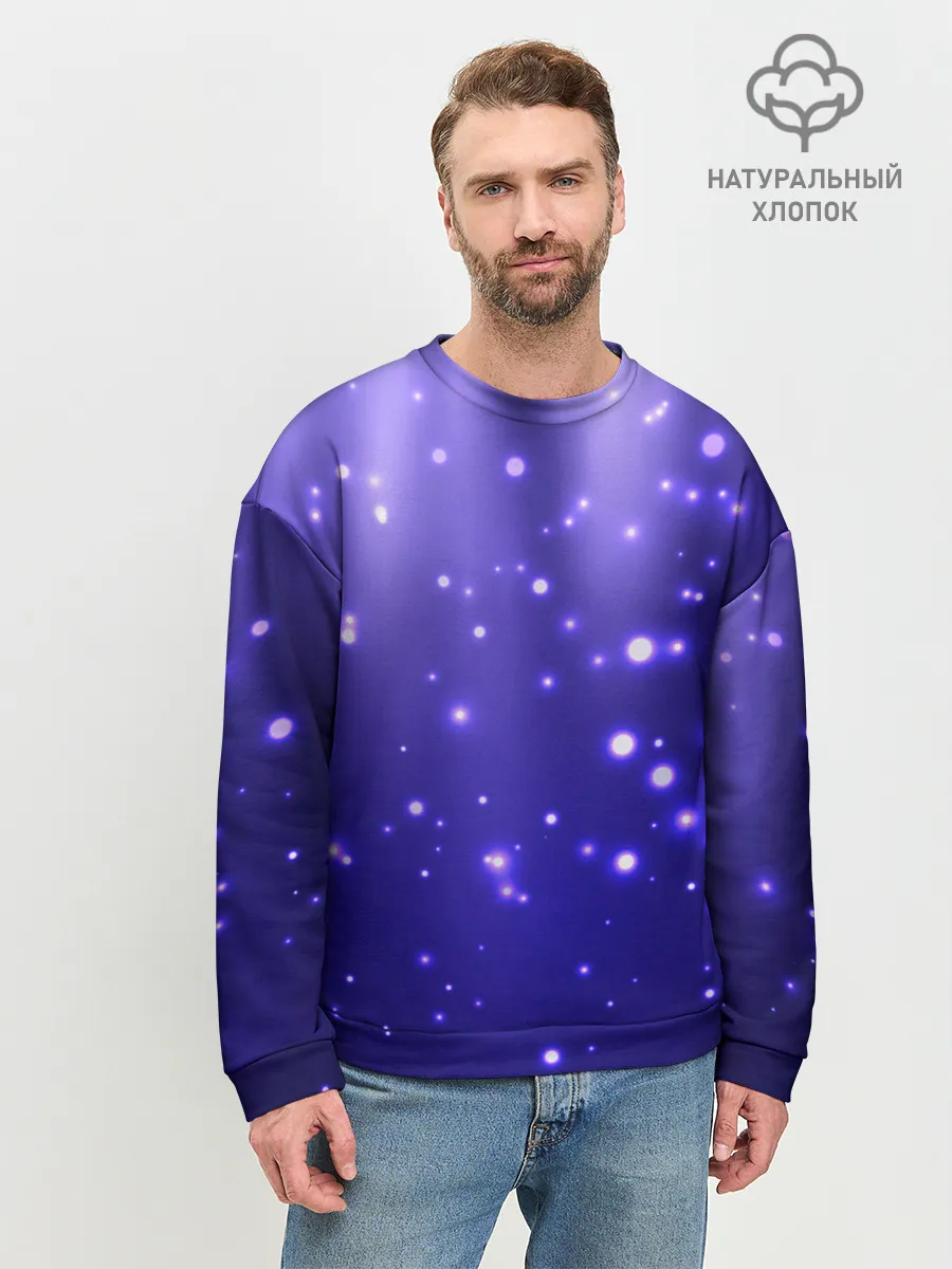 Мужской свитшот базовый / Мерцающие Светлячки