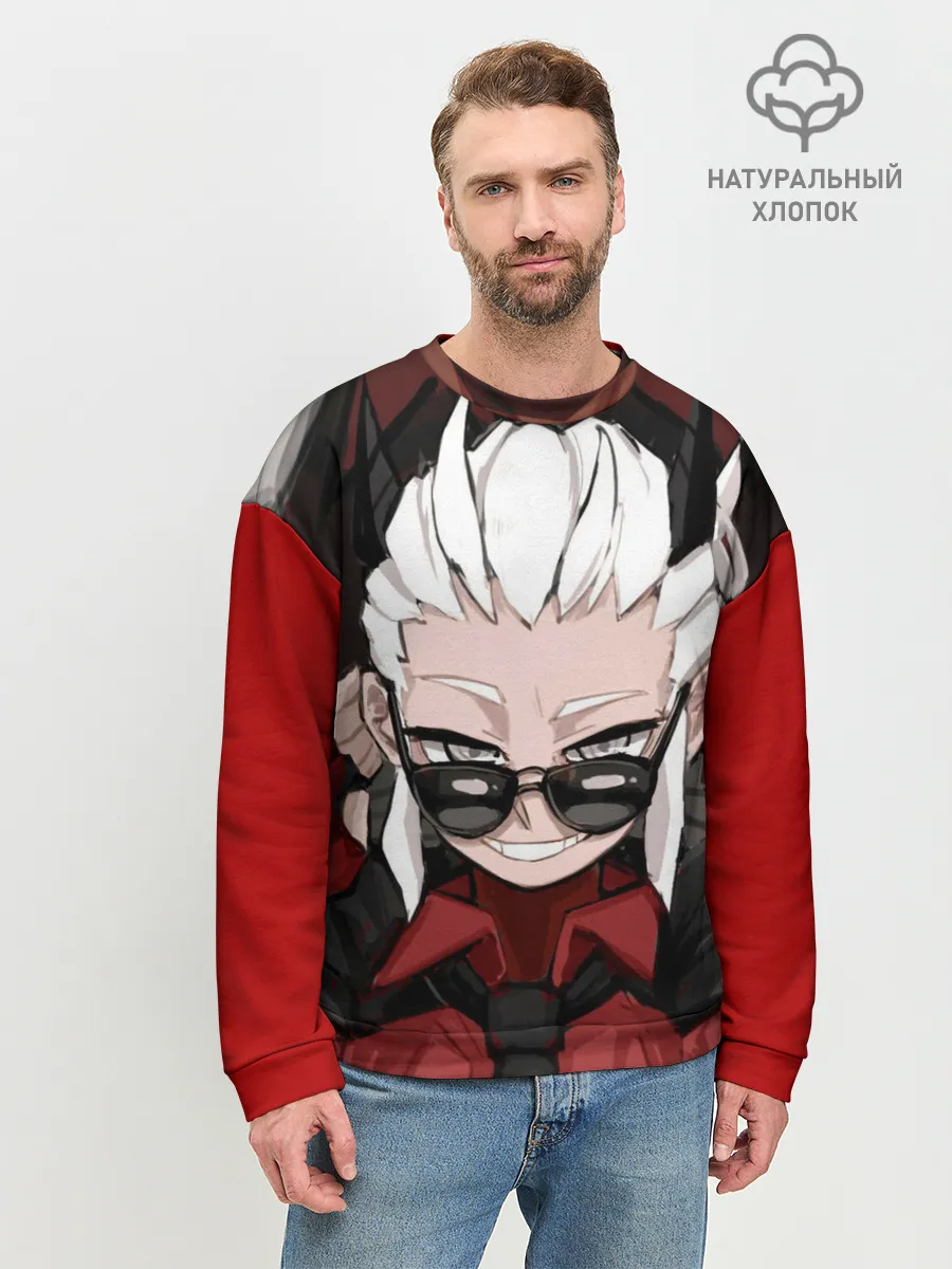 Мужской свитшот базовый / Справедливость Хеллтейкер