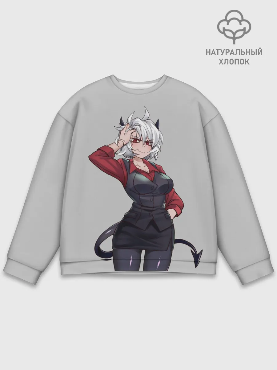 Мужской свитшот базовый / Malina рука на голове Helltaker