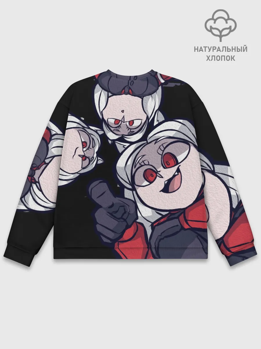 Мужской свитшот базовый / Мультяшные герои Helltaker