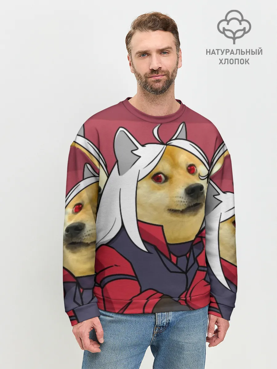 Мужской свитшот базовый / ХЕЛЛТЕЙКЕР ДОГГО