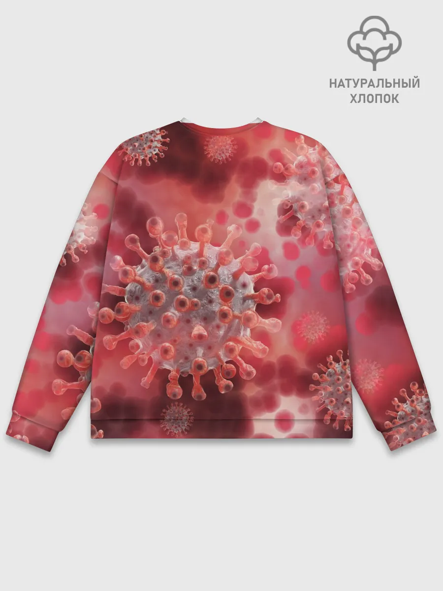 Мужской свитшот базовый / Коронавирус