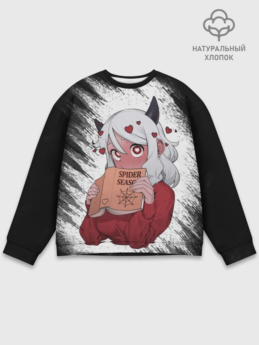 Мужской свитшот базовый / Малина очерк Helltaker