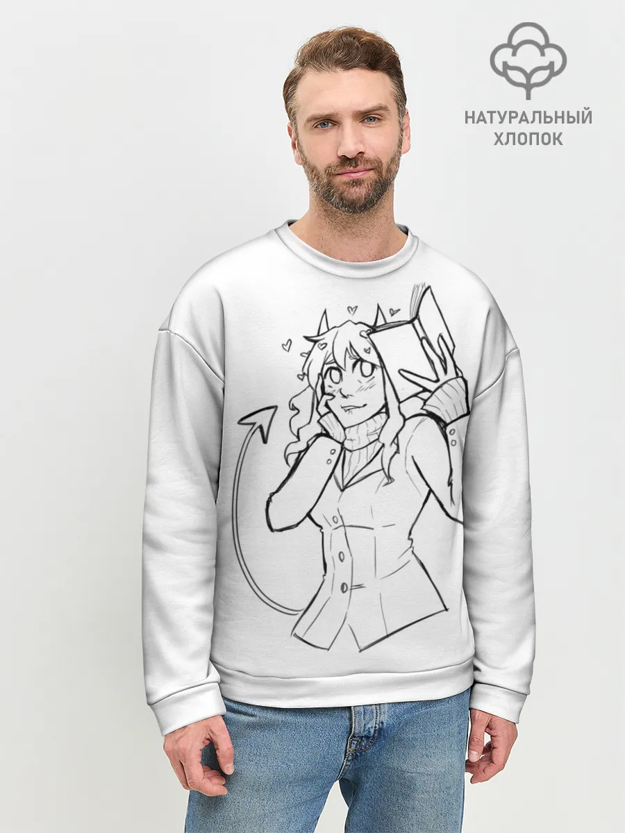 Мужской свитшот базовый / ЛЮБЛЮ КНИГИ