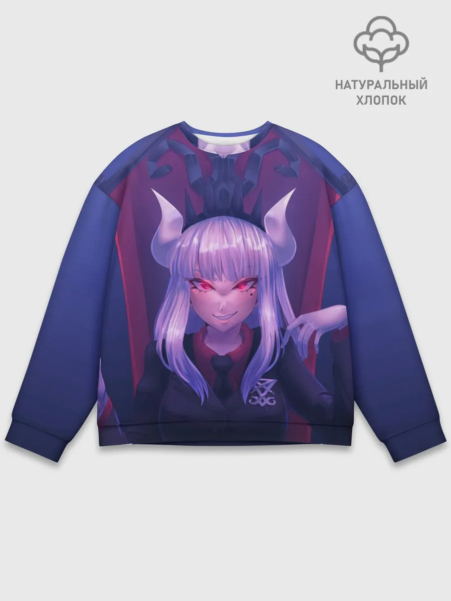 Мужской свитшот базовый / Люцифер на троне