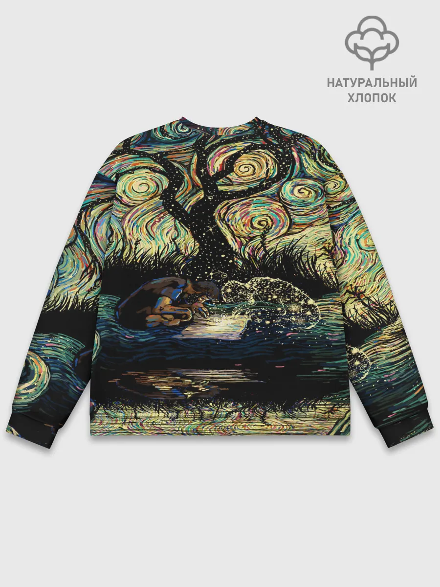 Мужской свитшот базовый / НОЧЬ В ЛЕСУ