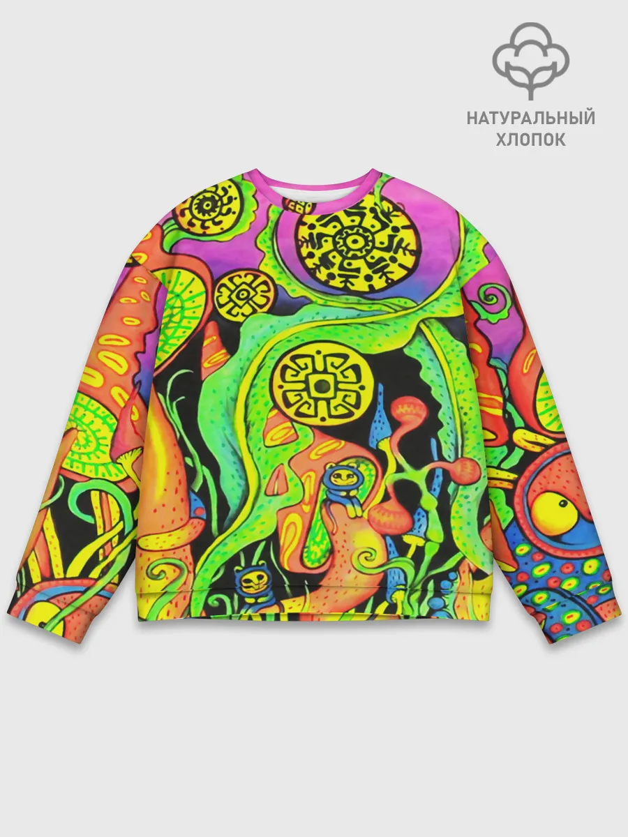 Мужской свитшот базовый / КИСЛОТА / КИСЛОТНЫЙ