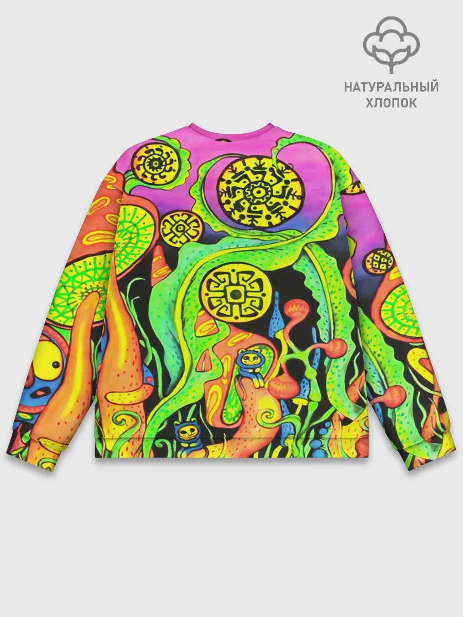 Мужской свитшот базовый / КИСЛОТА / КИСЛОТНЫЙ