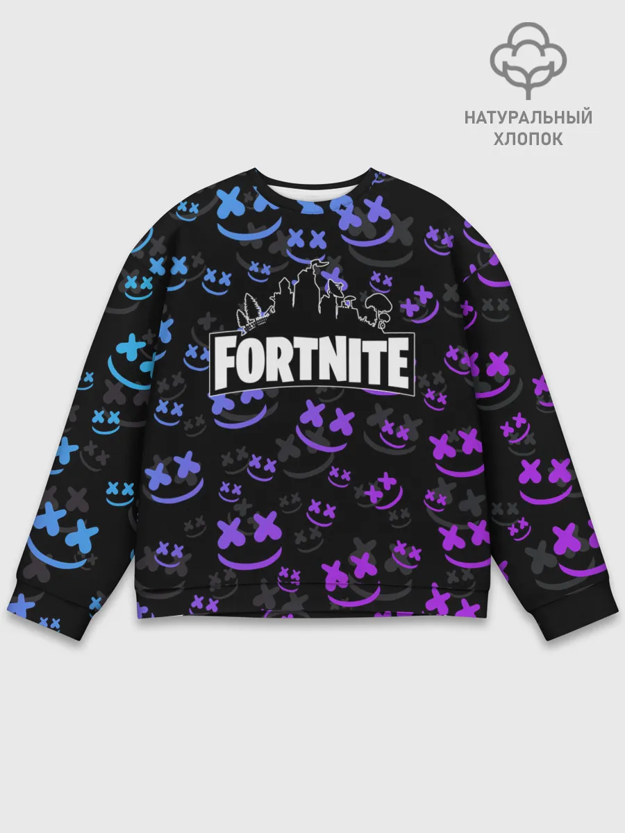 Мужской свитшот базовый / FORTNITE | MARSHMELLO