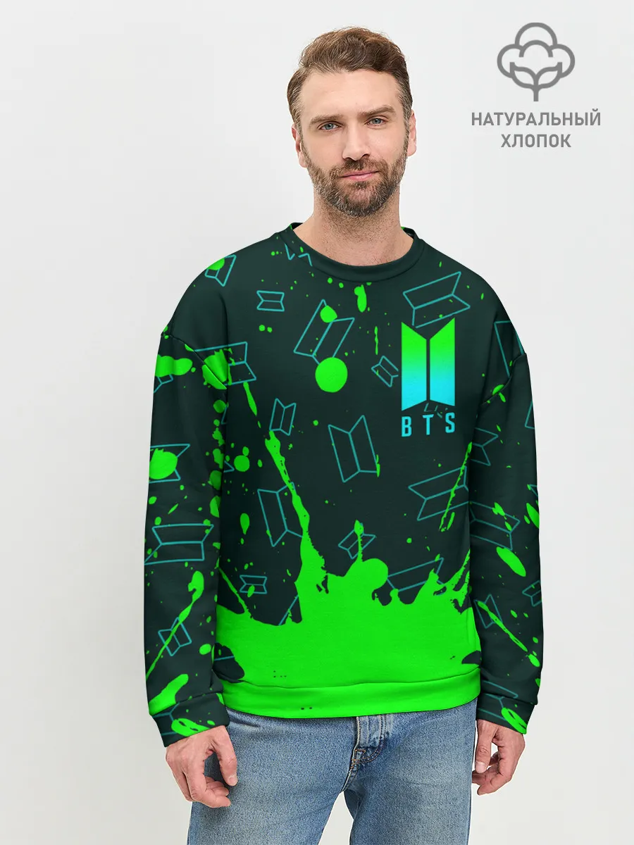 Мужской свитшот базовый / BTS / БТС