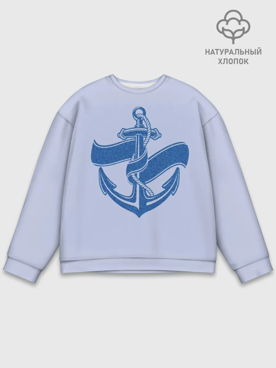Мужской свитшот базовый / Якорь