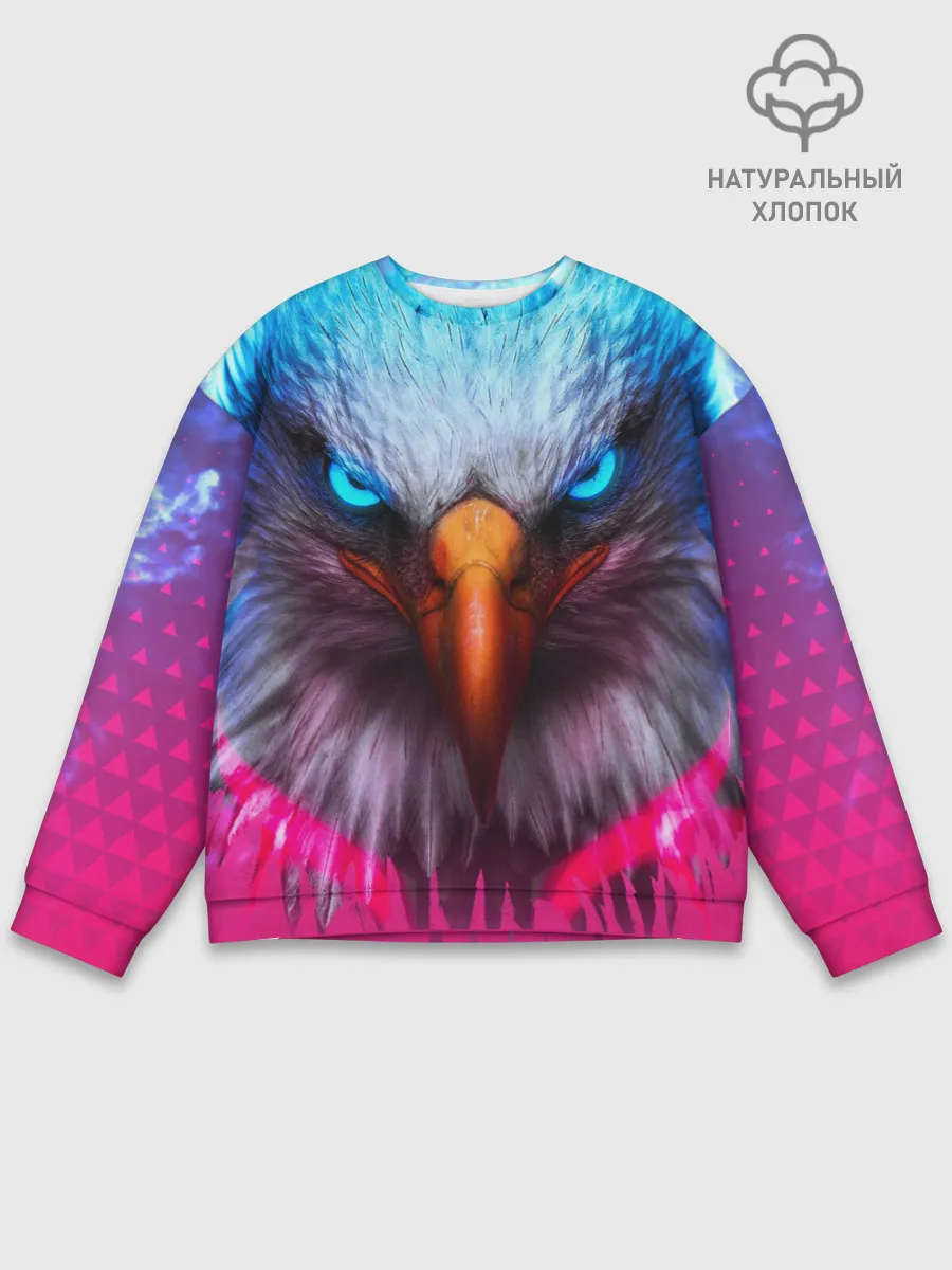 Мужской свитшот базовый / Взгляд орла