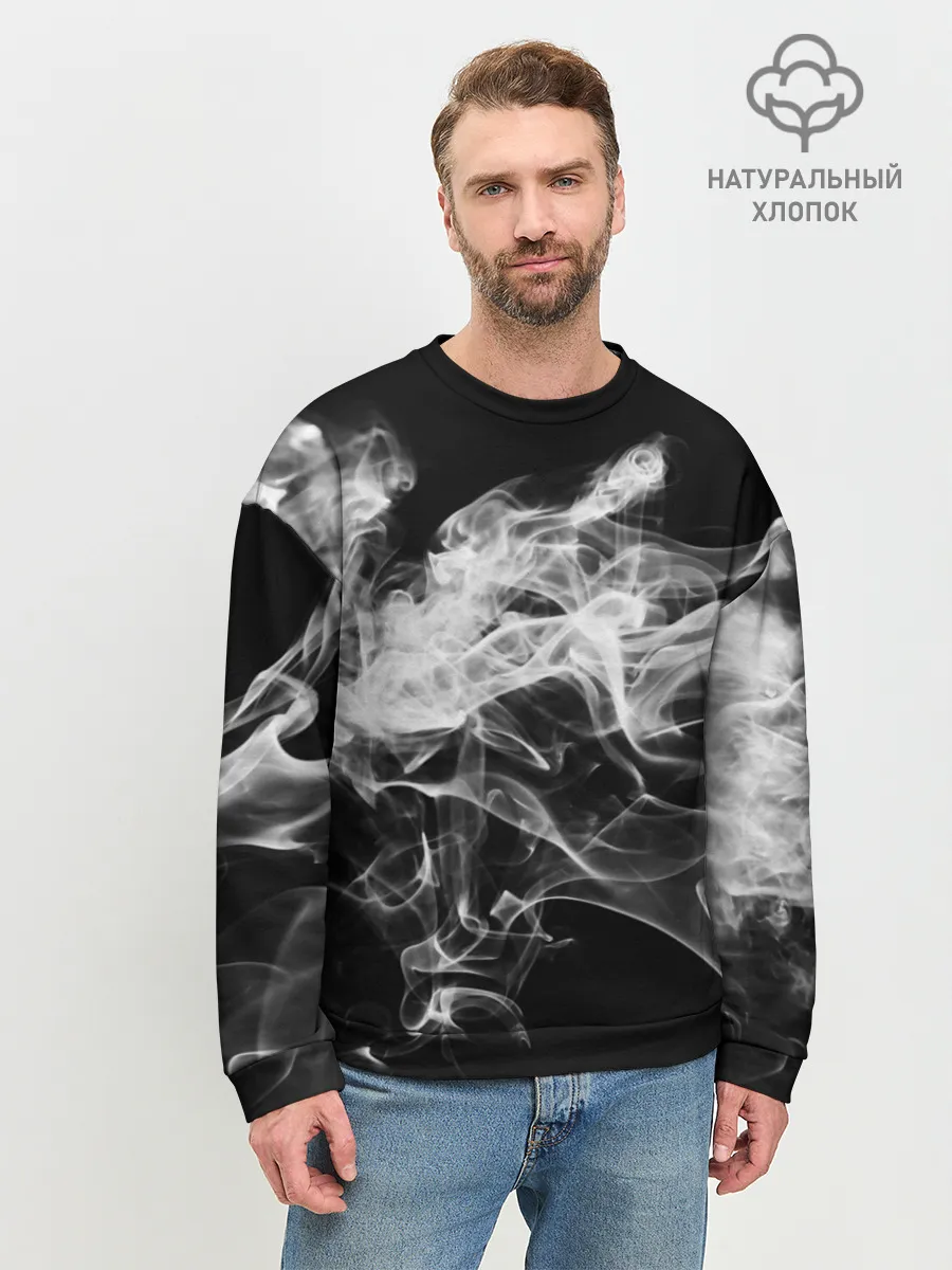 Мужской свитшот базовый / СЕРЫЙ ДЫМ