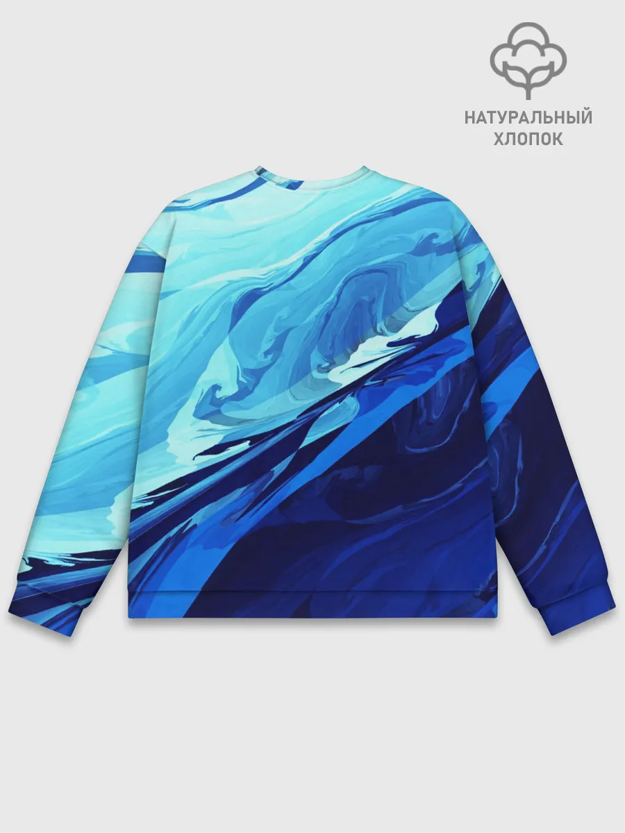 Мужской свитшот базовый / Котик Ангелочек