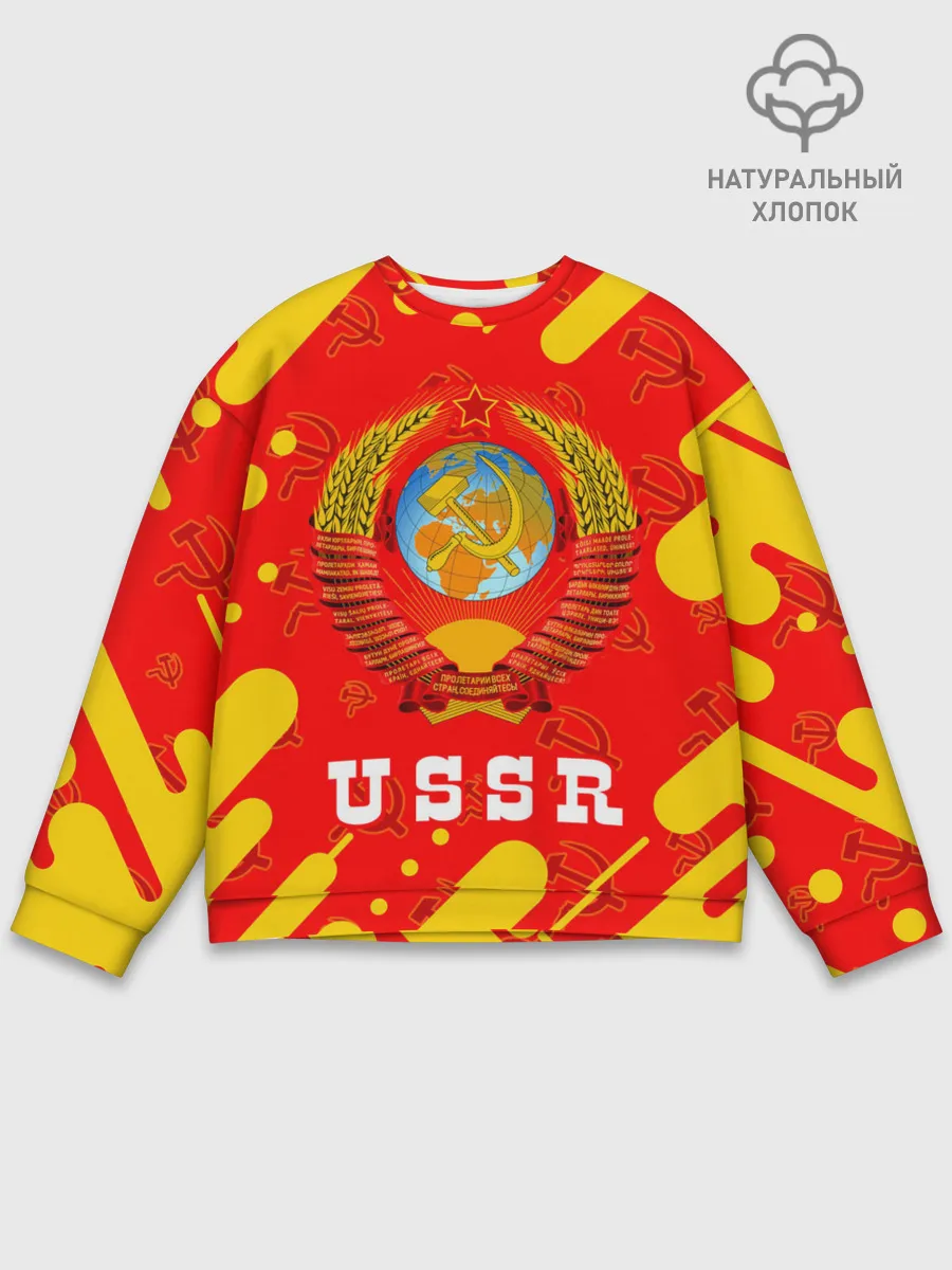 Мужской свитшот базовый / USSR / СССР