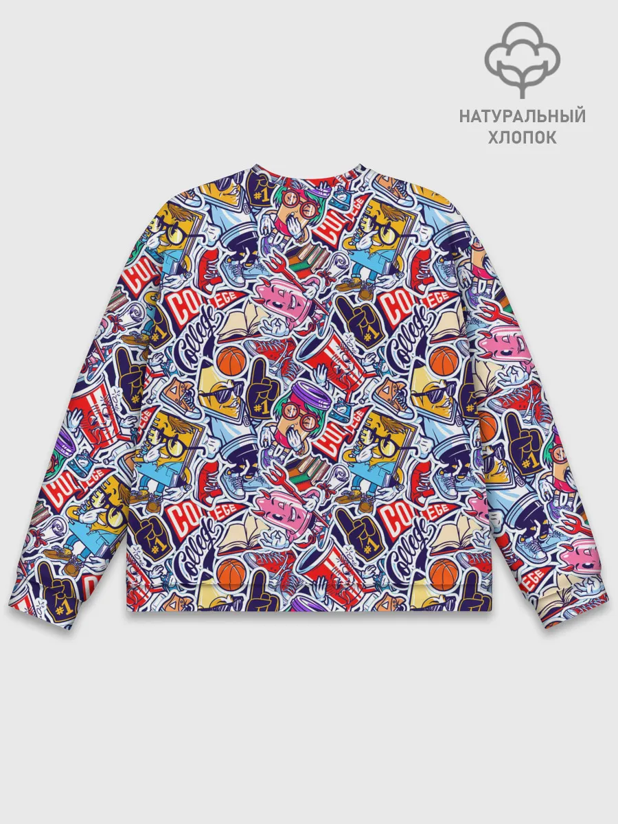 Мужской свитшот базовый / Стикерпак