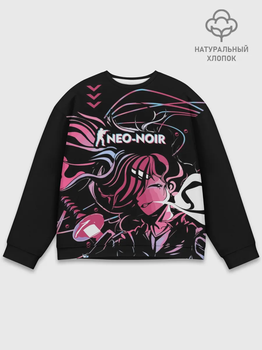 Мужской свитшот базовый / cs:go - Neo-Noir | Неонуар