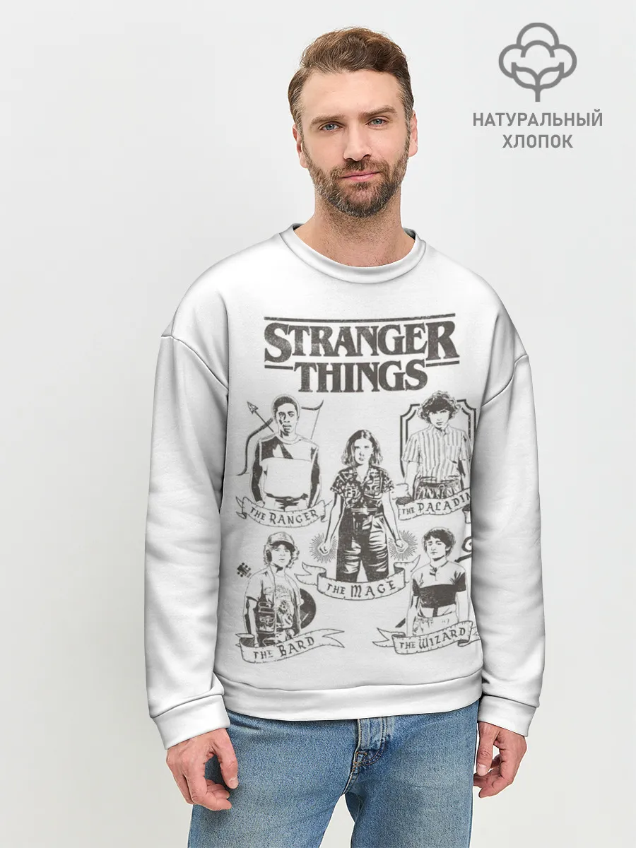 Мужской свитшот базовый / Очень Странные Дела