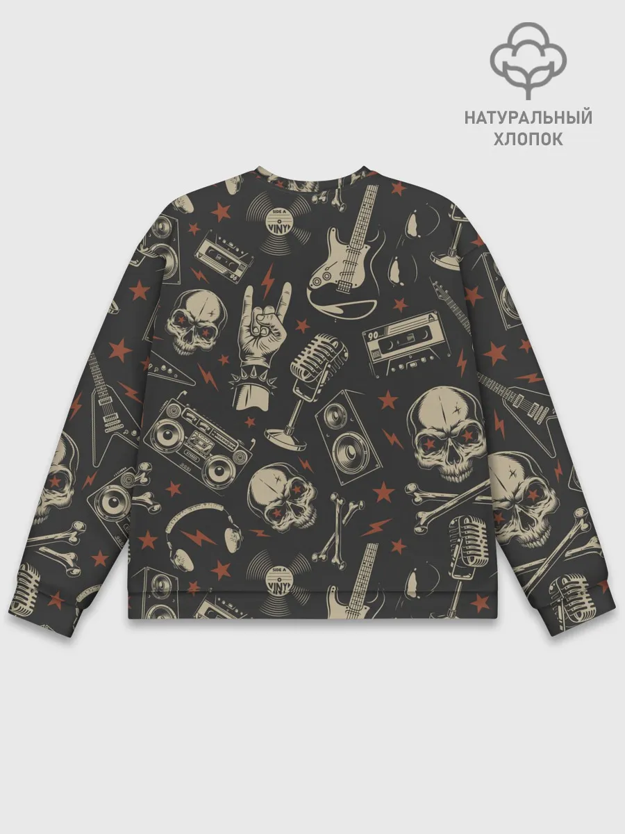Мужской свитшот базовый / Spotify Рок Черепа
