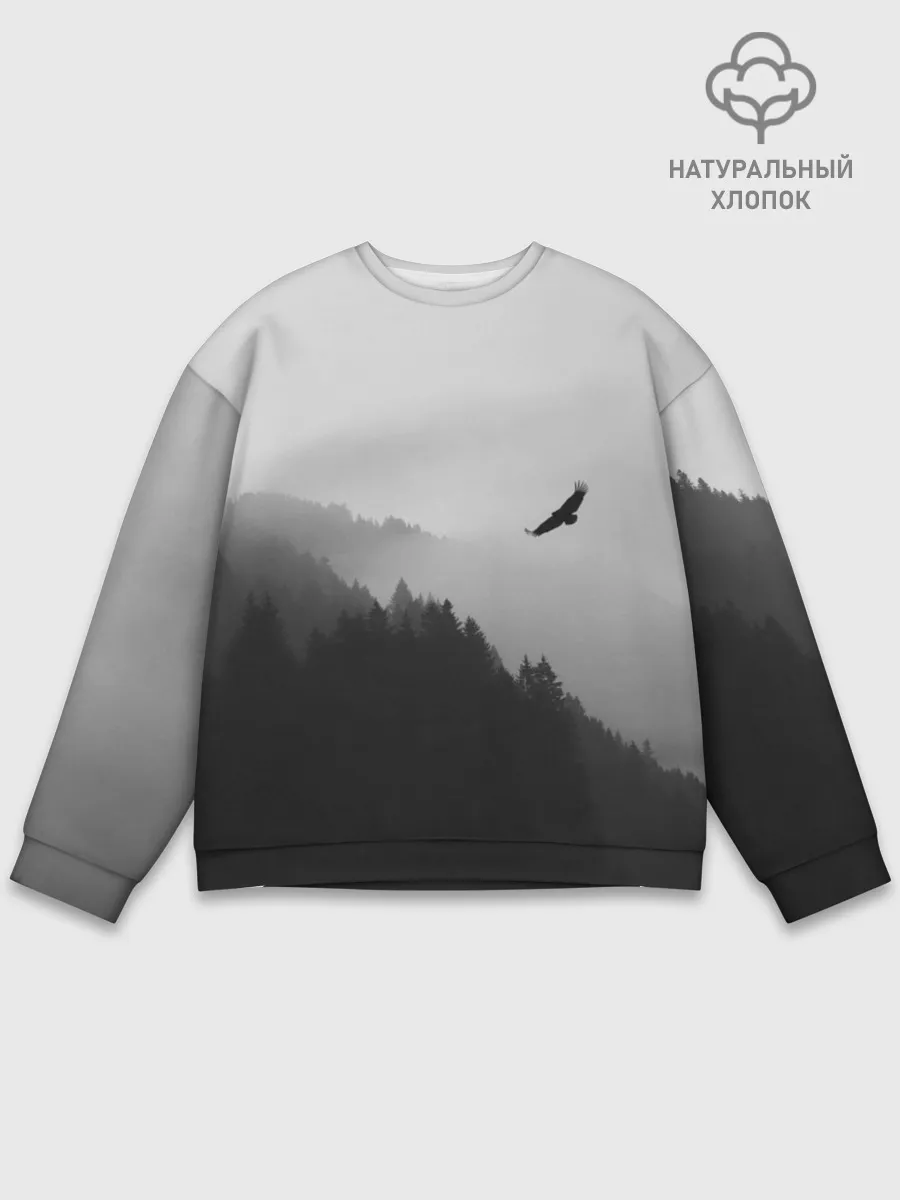 Мужской свитшот базовый / ОРЁЛ НАД ЛЕСОМ
