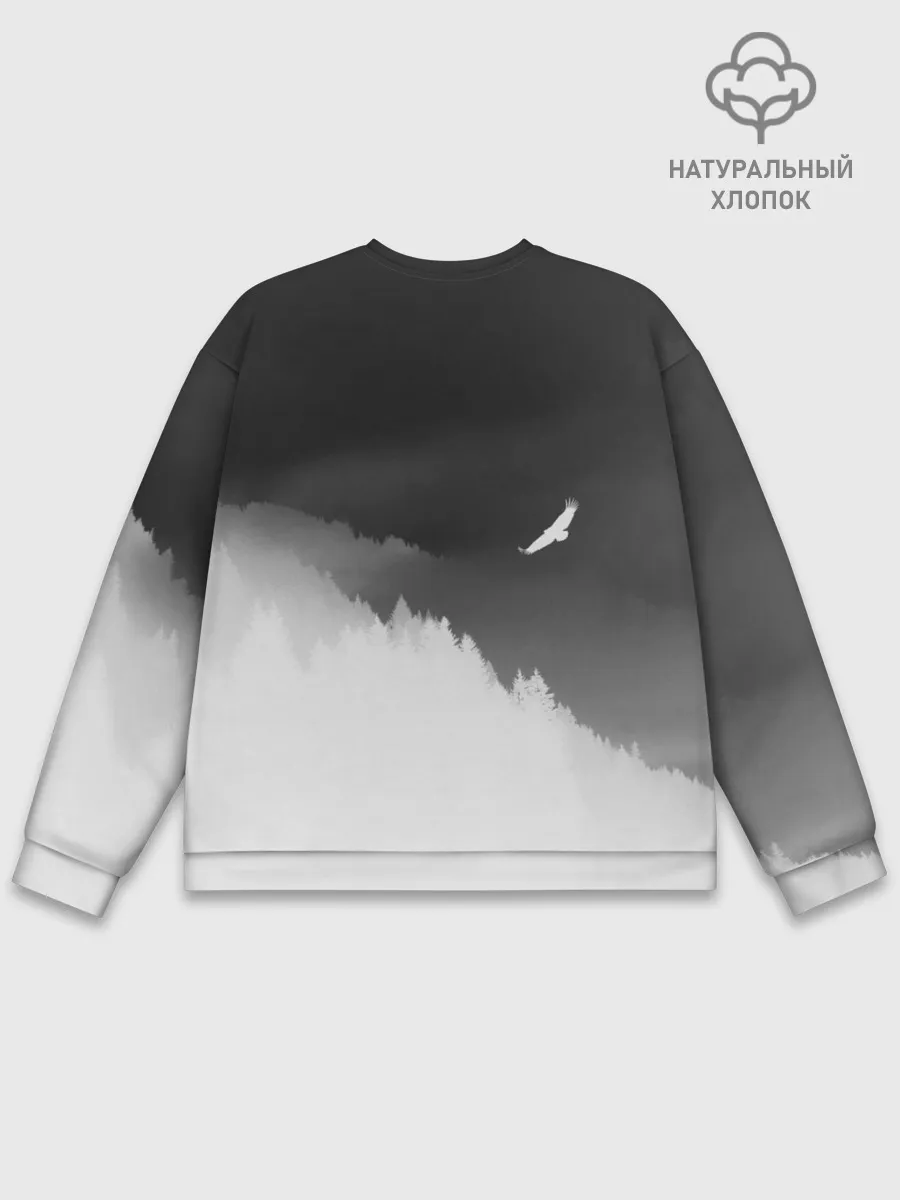 Мужской свитшот базовый / ОРЁЛ НАД ЛЕСОМ