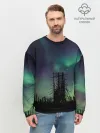 Мужской свитшот базовый / Северное сияние