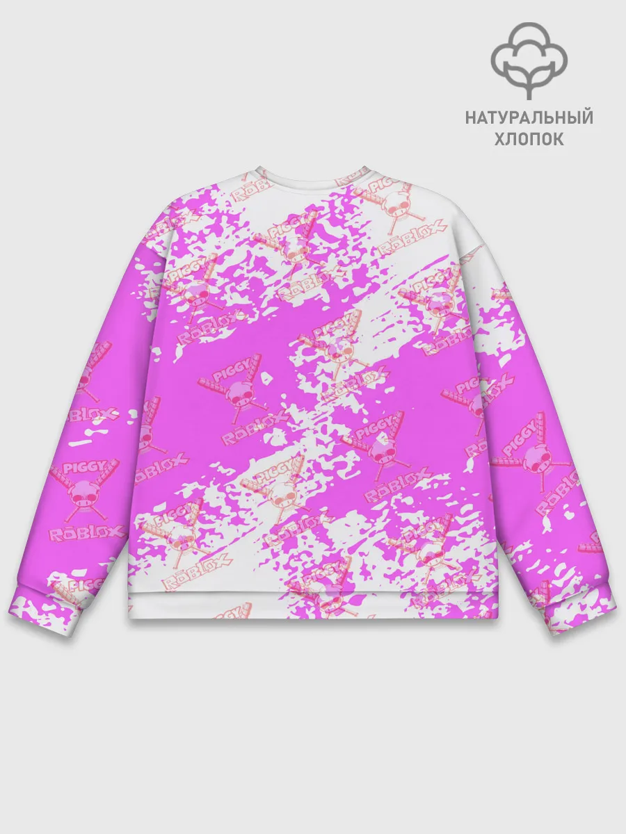 Мужской свитшот базовый / Свинка Пигги из Roblox