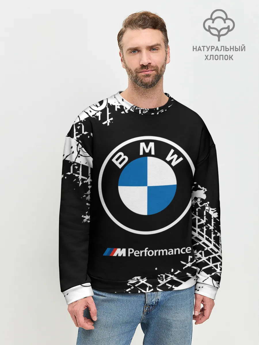 Мужской свитшот базовый / BMW / БМВ
