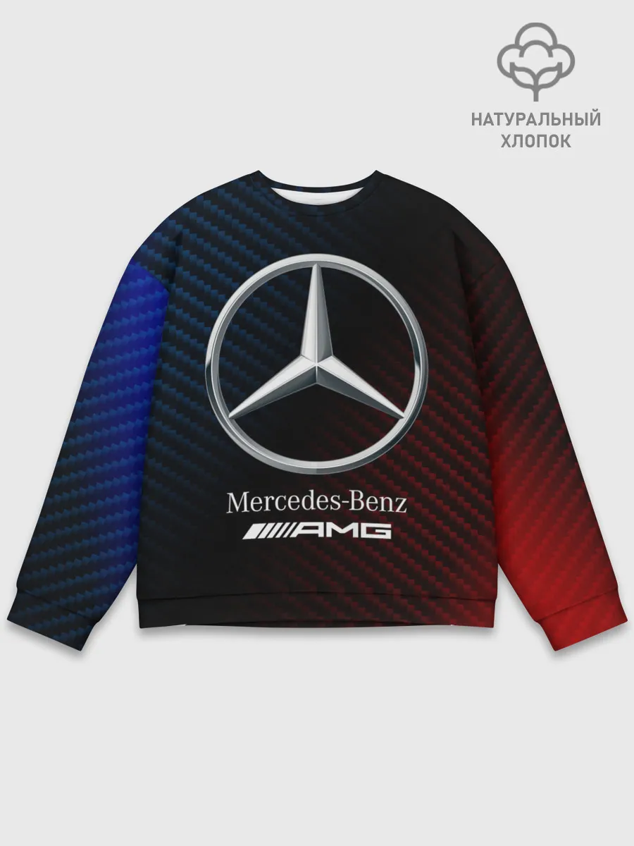Мужской свитшот базовый / MERCEDES / МЕРСЕДЕС