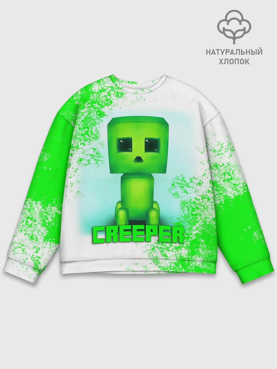 Мужской свитшот базовый / MINECRAFT CREEPER