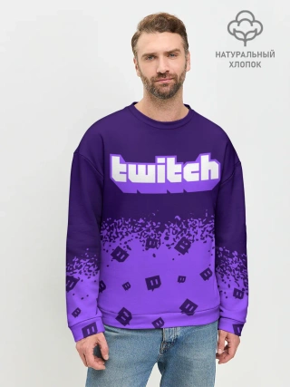 Мужской свитшот базовый / TWITCH / ТВИЧ