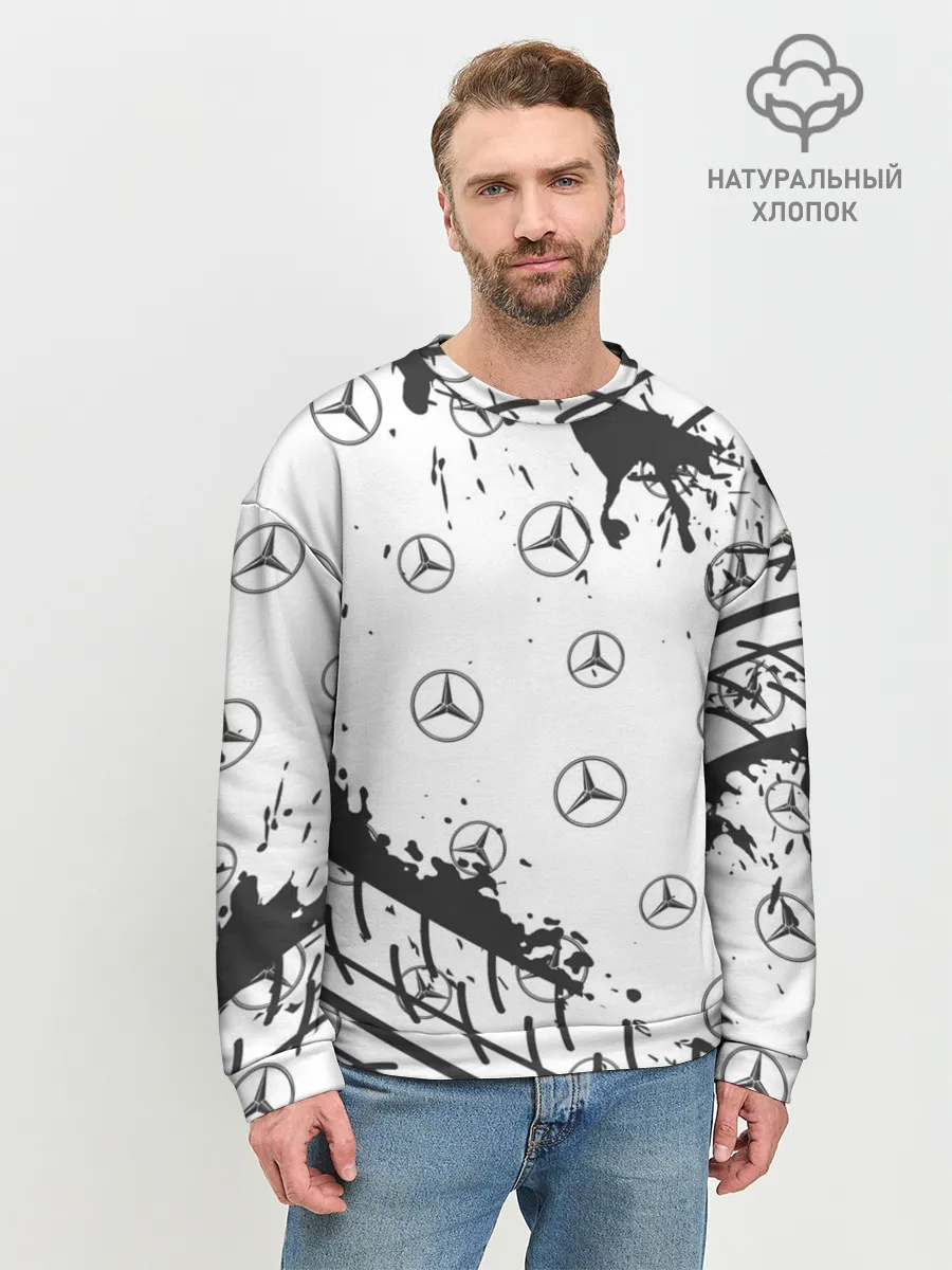 Мужской свитшот базовый / MERCEDES / МЕРСЕДЕС