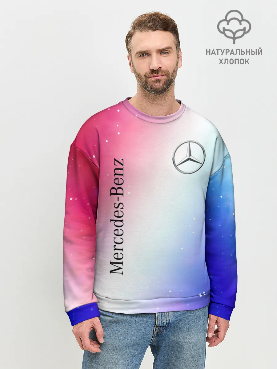 Мужской свитшот базовый / MERCEDES / МЕРСЕДЕС