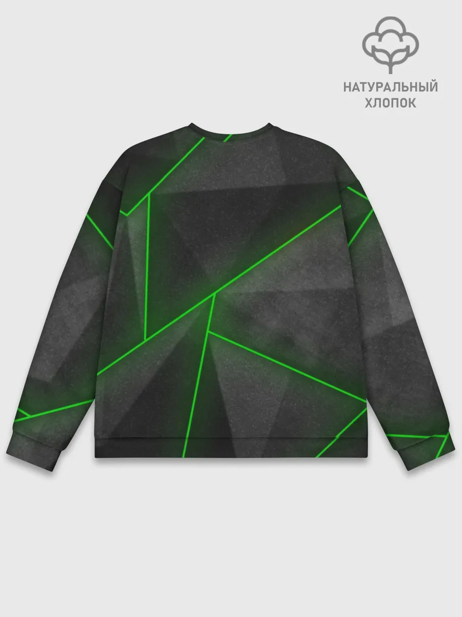 Мужской свитшот базовый / Неоновые линии