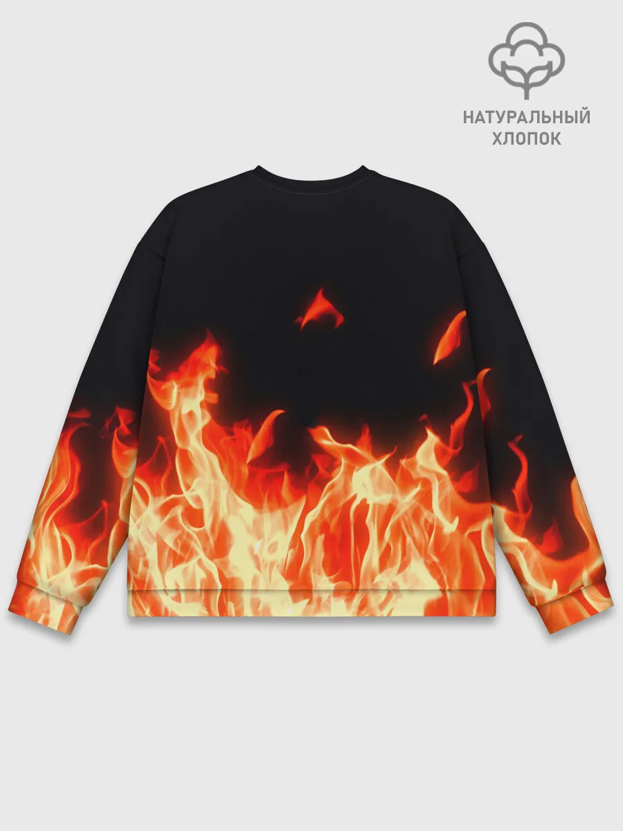 Мужской свитшот базовый / Огонь