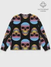 Мужской свитшот базовый / Neon skull